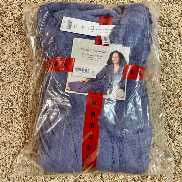 Carole Hochman Women’s Soft Plush Wrap Robe, Size M (New) - Picture 1 of 6